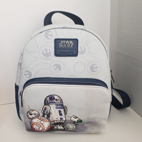 Loungefly Handbags - Loungefly Star Wars Droids Mini Backpack NWT